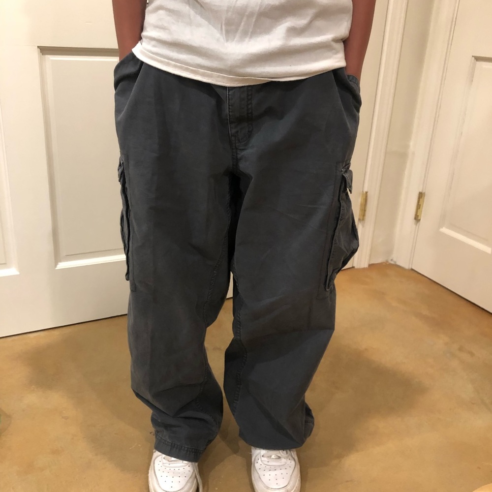 FADED GLORY ORIGINALS ESTABLISHED 1972 40x30 DARK BLUE CARGO PANTS